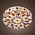  FAIRHAVEN - Lustre Tiffany Cristal com 4 Lâmpadas