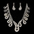  wunderschöne Strass Hochzeit Braut Halskette, Ohrringe Schmuck-Set