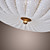  Luxuriant Modern Crystal Beads Flush Mount With 3 Lights Golden Finish