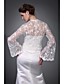  Long Sleeves Tulle  Lace Bridal Jacket / Wedding Wrap (WSM0405)