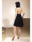  A-line Halter Knee-length Stretch Satin And Chiffon Bridesmaid/ Wedding Party/ Homecoming Dress