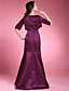  Trumpet/ Mermaid Spaghetti Straps Sleeveless Floor-length Satin Mother of the Bride Dress
