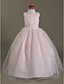  Ball Gown Jewel Floor-length Satin Tulle Flower Girl Dress