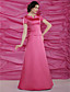 A-line Floor-length Satin Mother of the Bride Dress