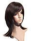  Capless Medium Length High Quality Synthetic Natural Look Dark Coffee Straight Hair Wig