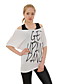  Baumwolle / Glasperlen zwei Stück T-Shirt bedruckt / Women's T-Shirts (FF-8502be101-0736)