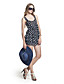  dot décolleté dos camisole modèles volants liée robe / robes pour femmes (ff-a-bh0853004)