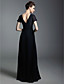  Chiffon Sheath/Column V-neck Floor-length Evening Dress inspired by Taylor Swift