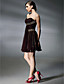  A-line Sweetheart Short/ Mini Chiffon Cocktail Dress