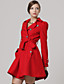  TS Double-breasted Lapel Long Sleeves With Belt Coat