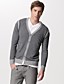  colorblock homme bouton de fermeture de v-cou en cachemire cardigan