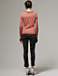  ts v hals ensfarvet langærmet pullover