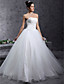  Ball Gown Strapless Beading Floor-length Tulle Wedding Dress