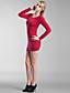  TS Backless Cashmere Bodycon Dress