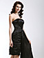  Sheath/Column Strapless Short/Mini Charmeuse Bridesmaid/Cocktail Dress