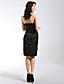  Sheath/Column Strapless Short/Mini Charmeuse Bridesmaid/Cocktail Dress