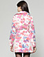  TS Organza Print Belt Long Sleeve Coat