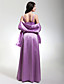  Sheath/Column Spaghetti Straps Floor-length Satin Bridesmaid Dress With A Wrap