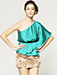  TS One-Shoulder Smooth Blouse Shirt