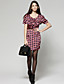  TS Swallow Grid Sheath Dress