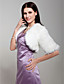  3/4-length manga de chaqueta de piel falsa de boda nupcial / envoltura (0498-2072)