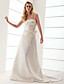 A-line Strapless Court Train Taffeta Wedding Dress