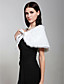  mouwloze faux fur met sjerp / linten bruids bruiloft jas / wrap