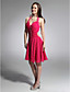  JURGITA - Robe de Cocktail Mousseline Satin