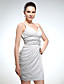  Sheath/Column V-neck Short/Mini Chiffon Cocktail Dress