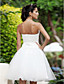  Ball Gown Sweetheart Knee-length Wedding Dress With 3D Floral