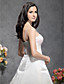  A-line/Princess Spaghetti Straps Sleeveless Floor-length Satin Wedding Dress