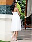  Empire Halter Knee-length Tulle Wedding Dress