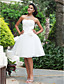  Ball Gown Sweetheart Knee-length Wedding Dress With 3D Floral