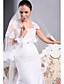  Trumpet/ Mermaid Square Court Train Satin Lace Wedding Dress
