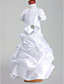  A-line Princess Jewel Floor-length Taffeta Flower Girl Dress