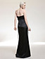  chiffon elastisk sateng skjede / kolonne stroppeløs fotsid kjole inspirert av Dianna Agron