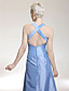  A-line Straps Floor-length Taffeta Evening Dress