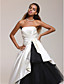  Satin Tulle A-line Strapless Floor-length Evening/ Prom Dress inspired by Isabella Ragonese