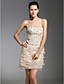  VOLLINA - Robe de Cocktail Satin Dentelle