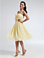  A-line Princess Sweetheart Knee-length Chiffon Bridesmaid Dress