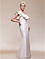  Taffeta Trumpet/Mermaid One Shoulder Floor-length Evening Dress inspired by Renee Bargh