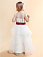  A-line Square Floor-length Satin Flower Girl Dress