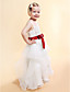  A-line Square Floor-length Satin Flower Girl Dress