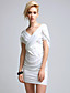  TS Gray Form Fitted Short Sleeve Dress Inspired by RUNWAY