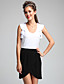  Women's Cotton Sleeveless V Neck Dress