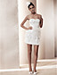  Sheath/ Column Sweetheart Short/ Mini Satin Wedding Dress