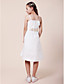  A-line Spaghetti Straps Knee-length Chiffon Junior Bridesmaid Dress