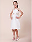  A-line Spaghetti Straps Knee-length Chiffon Junior Bridesmaid Dress