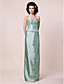  Sheath/Column Strapless Floor-length Taffeta Mother of the Bride Dress With A Wrap