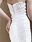  Gorgeous Trumpet/Mermaid Strapless Chapel Train Taffeta Wedding Dress